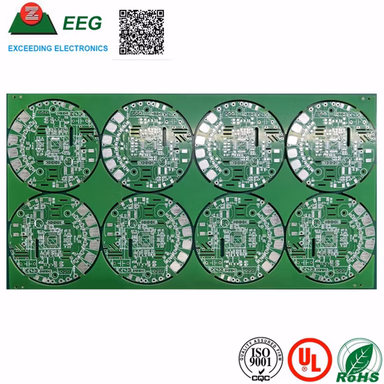High Technology White Solder Mask PCB Board with Complex Half Holes