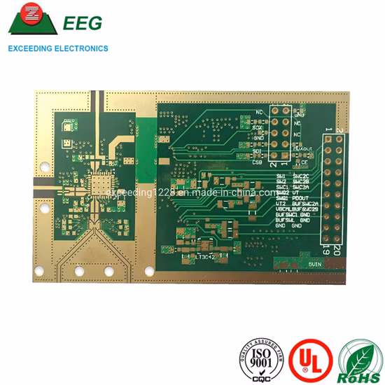 High Frequency 1.6mm Immersion Gold Printed Circuit Boards for Automotive